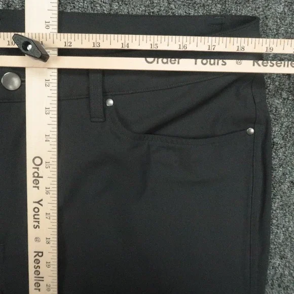 Lululemon Pants Men 36x33 Obsidian ABC Slim Fit Zip Pocket Trouser Warpstreme